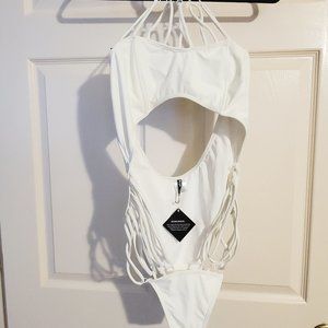 Nasty Gal Strappy Cutout One piece Swimsuit